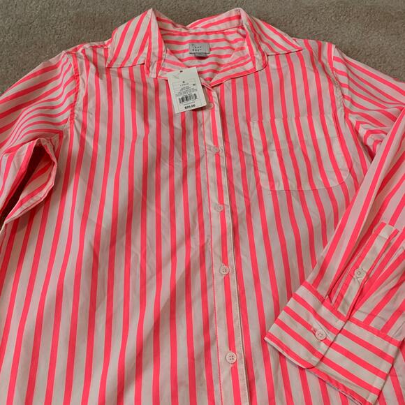 A New Day Women’s Pink Strip Buttons Long Sleeves Size Small NWT - Picture 5 of 10